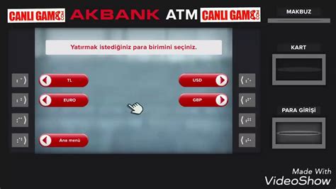 Akbank bankamatik para yatırma